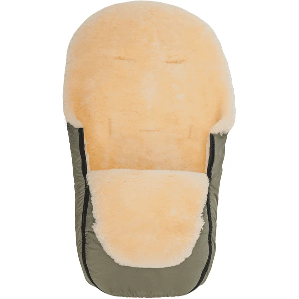 Altabebe Lamswollen Voetenzak Voor Kinderwagen Nordkap Beige - Afbeelding 2
