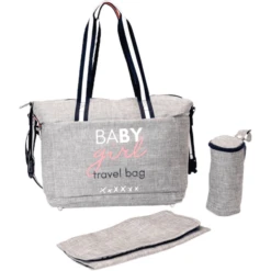 BABY ON BOARD Luiertas Simply Duffle Baby Meisje Grijs Gevlekt