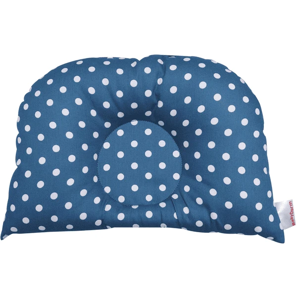BabyDorm® Kussen Voor Kinderwagen BuggyDorm Jonna Petrol Met Witte Stipjes - Afbeelding 5