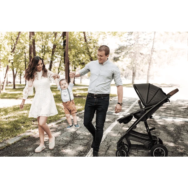 BabyGO Combi Kinderwagen Simple X Air 3 In 1 Grey Melange - Afbeelding 2