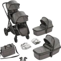 BabyGO Duowagen Duo Grey