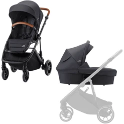 Britax Römer Kinderwagen St Rider M Inclusief Regenhoes Black Shadow