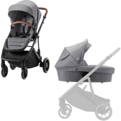 Britax Römer Kinderwagen St Rider M Inclusief Regenhoes Elephant Grijs