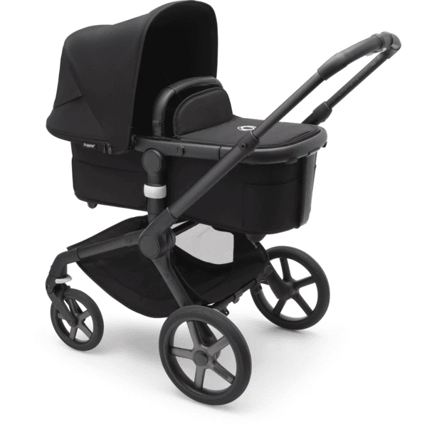 Bugaboo Kinderwagen Fox 5 Met Reiswieg En Zitje Black /. Mid Night Black - Afbeelding 3