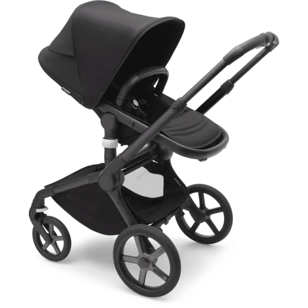 Bugaboo Kinderwagen Fox 5 Met Reiswieg En Zitje Black /. Mid Night Black - Afbeelding 4