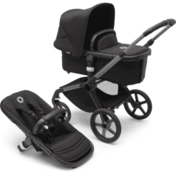 Bugaboo Kinderwagen Fox 5 Met Reiswieg En Zitje Grafiet/ Mid Night Black