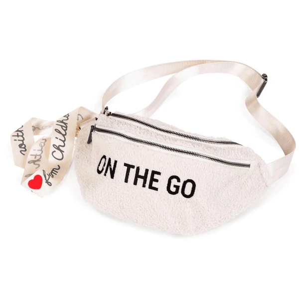 Childhome CHILD HOME Banana Bag On The Go Teddy Oud Wit - Afbeelding 3