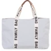 Childhome CHILD HOME Family Bag Signature Canvas Uit White