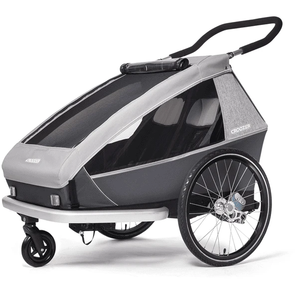 CROOZER Fietskar Kid Keeke 2 Stone Grey - Afbeelding 2