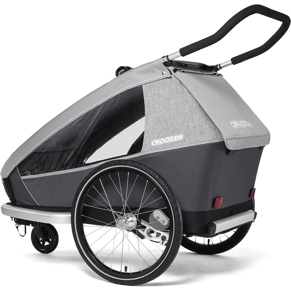 CROOZER Fietskar Kid Keeke 2 Stone Grey - Afbeelding 3