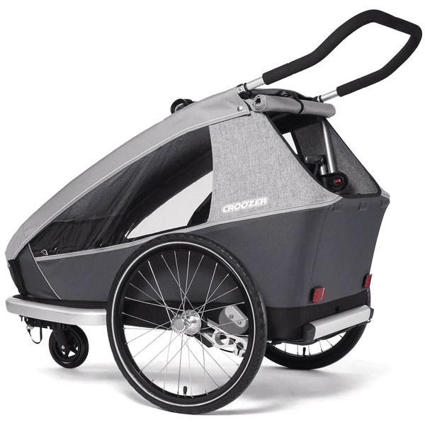 CROOZER Fietskar Kid Keeke 2 Stone Grey - Afbeelding 4