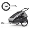 CROOZER Kid Keeke 2 Kinderfietskar Stone Grijs Inclusief Joggerset