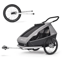 CROOZER Kid Keeke 2 Kinderfietskar Stone Grijs Inclusief Joggerset
