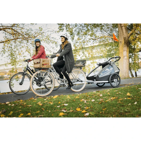 CROOZER Kid Vaaya 1 Blossom Red Kinderfietskar Inclusief Beschermbak Voor De Voetenruimte - Afbeelding 2