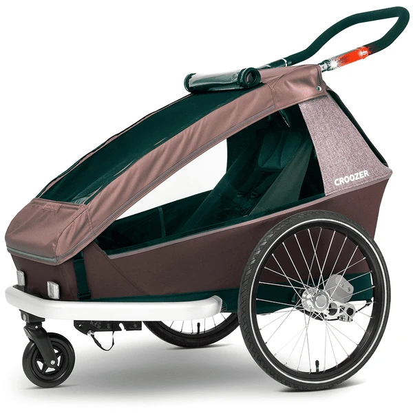 CROOZER Kid Vaaya 1 Blossom Red Kinderfietskar Inclusief Beschermbak Voor De Voetenruimte - Afbeelding 5