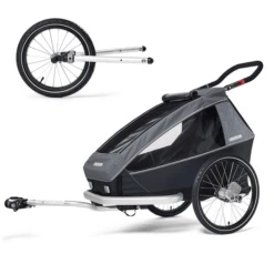 CROOZER Kid Vaaya 1 Graphite Blauw Kinderfietskar Inclusief Joggerset