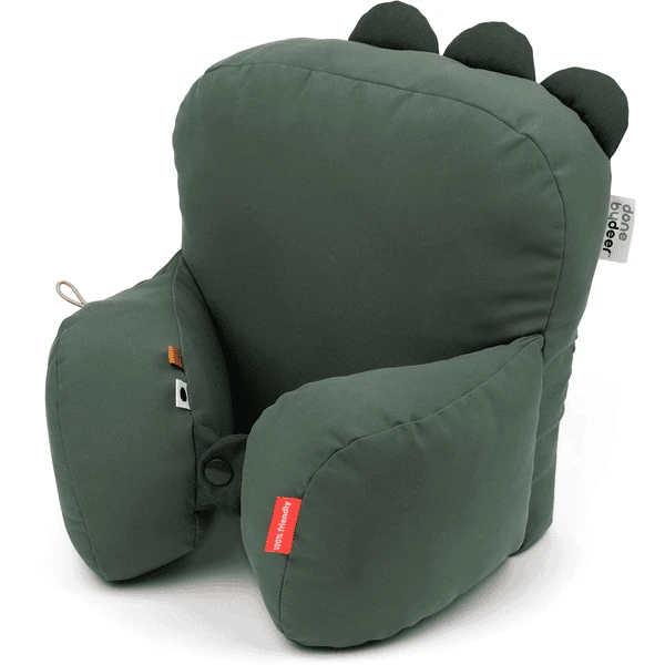 Done By Deer ™ Kinderwagenzitkussen Croco Groen - Afbeelding 3