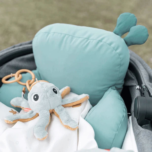 Done By Deer ™ Raffi Roze Kinderwagen Zitkussen - Afbeelding 2