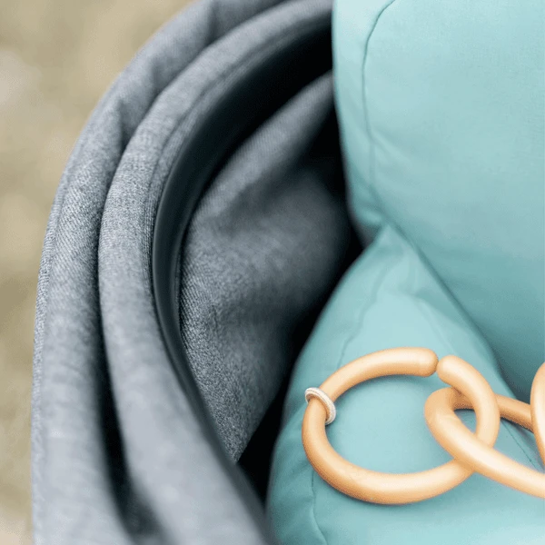 Done By Deer ™ Raffi Roze Kinderwagen Zitkussen - Afbeelding 5