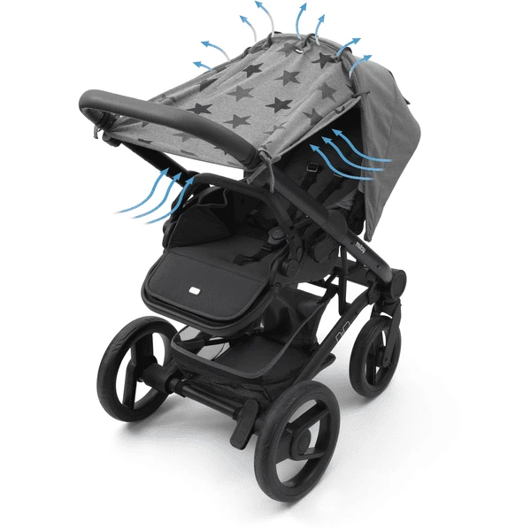 DOOKY Universal Cover Grijs Stars - Afbeelding 3