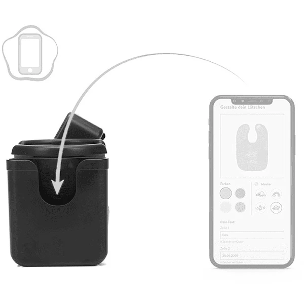 Fillikid Deluxe Fles- En Telefoonhouder Zwart - Afbeelding 2