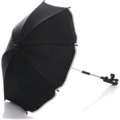 Fillikid Parasol Met Ovale Onderkant, Zwart