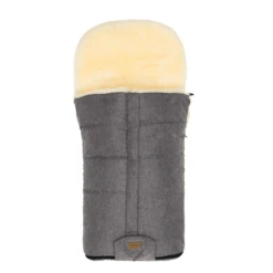 Fillikid Winter Voetenzak Jarvis Lamsvel Licht Grijs Gemêleerd
