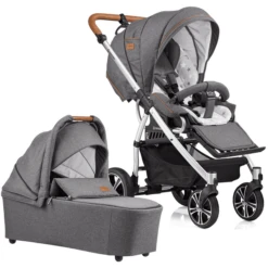 GESSLEIN Combi Kinderwagen F4 Air+, Grijs Gevlekt / Sterren