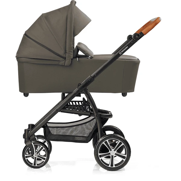 GESSLEIN Combi Kinderwagen F4 Air+, Olijf / Gebloemd - Afbeelding 3