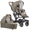 GESSLEIN Combi Kinderwagen F6 Air+, Kaki / Bloemen