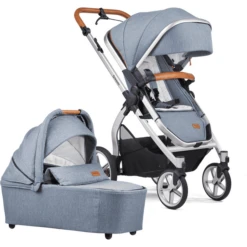 GESSLEIN Combi Kinderwagen FX4 Life, Ijsblauw Gevlekt / Ster