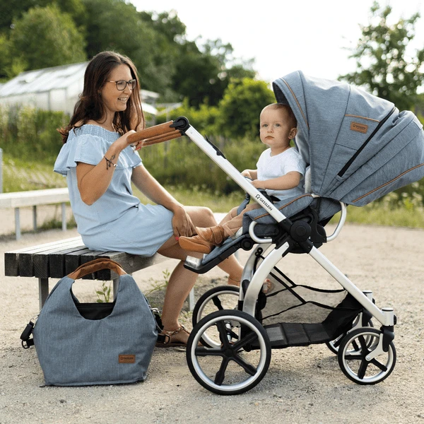 GESSLEIN Luiertas N°5, Ijsblauw Gevlekt - Afbeelding 2