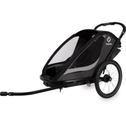 Hamax Kinderfietskar Cocoon Met Verstelbare Slaapstand Grijs/ Black