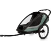 Hamax Kinderfietskar Cocoon ONE Met Verstelbare Slaapstand Green / Black