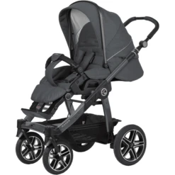 Hartan Kinderwagen Racer GTS Met Handrem Causal Collection Blue Stone (908) Framekleur Platina