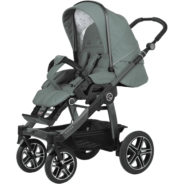 Hartan Kinderwagen Racer GTS Met Handrem Causal Collection Bunny Dots (900) Framekleur Platina