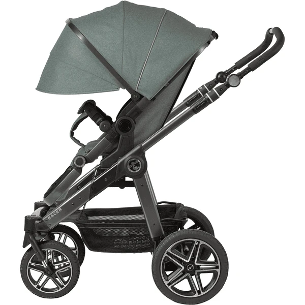 Hartan Kinderwagen Racer GTX Met Handrem Causal Collection Bunny Dots (900) Framekleur Platina - Afbeelding 4