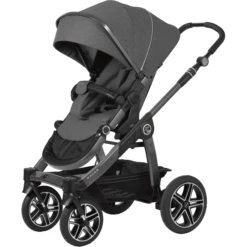 Hartan Kinderwagen Racer GTX Met Handrem Causal Collection Little Pinguïn (910) Framekleur Platina
