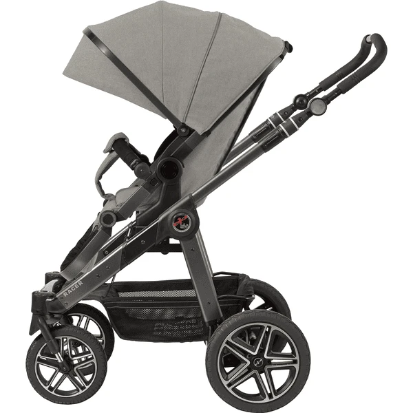 Hartan Kinderwagen Racer GTX Met Handrem Yellow Hearts (208) Framekleur Platina - Afbeelding 4