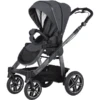 Hartan Kinderwagen ROCK IT GTR Met Handrem Casual Collectie Blauw Stone (908) Framekleur Platina