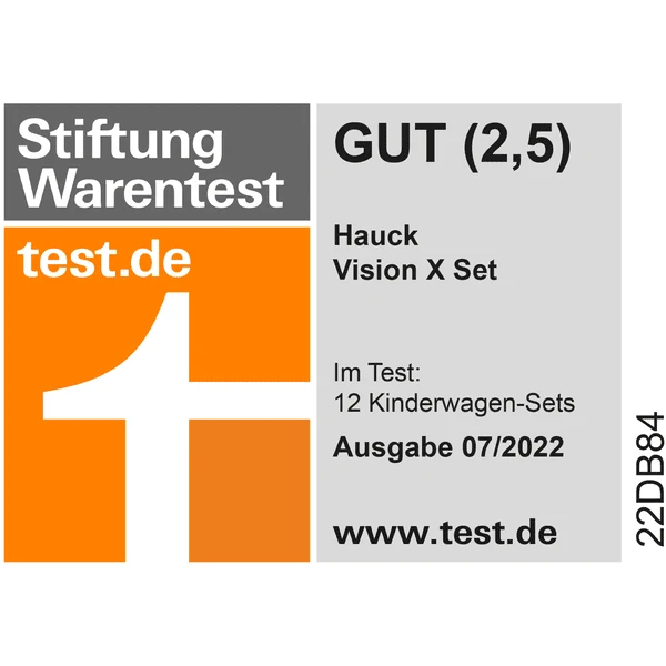 Hauck Kinderwagen Vision X Set Silver Melange Grijs - Afbeelding 3