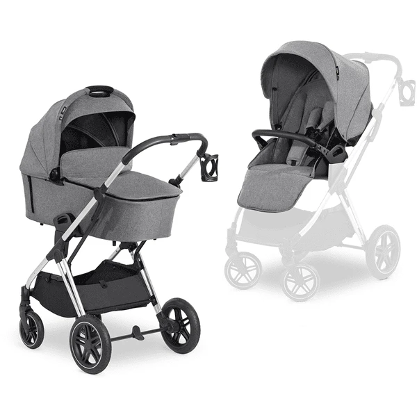 Hauck Kinderwagen Vision X Set Silver Melange Grijs