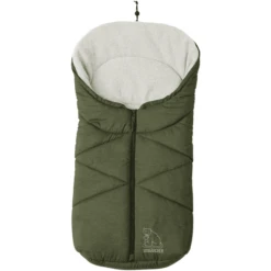 Heitmann Voetenzak Voor Reiswieg En Kinderwagen Ijsbeer Donkergroen