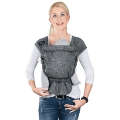 Hoppediz Draagzak Hop-Tye Buckle Denim Zwart