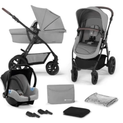 Kinderkraft Combi Kinderwagen 3 In 1 MOOV CT Grijs Melange