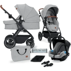 Kinderkraft Kinderwagen 3 In 1 B-TOUR Light Grijs