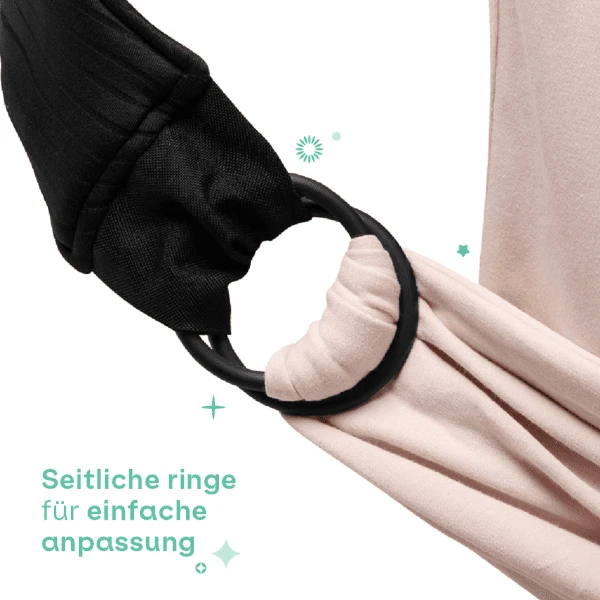 KOALA BABY CARE ® Draagdoek Cuddle Band 2 - Sand Roze - Afbeelding 5