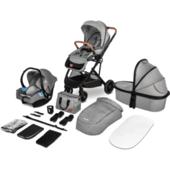 Lionelo Kinderwagen Riya 3 In 1 Grijs Stone