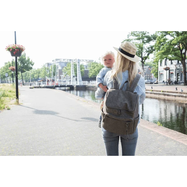 Little Company Luiertas Rugzak Lisbon Braided Taupe - Afbeelding 5