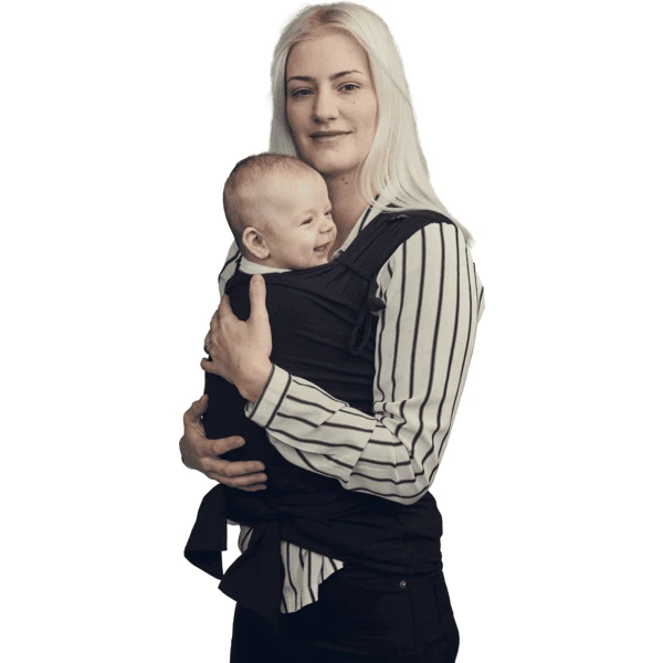 Najell Voorgevormde Draagdoek Charcoal Black - Afbeelding 2